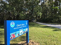 Gray's Reef NMS Driveway Sign