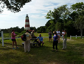 Visiting Sapelo Lighthouse after today's marsh crawl